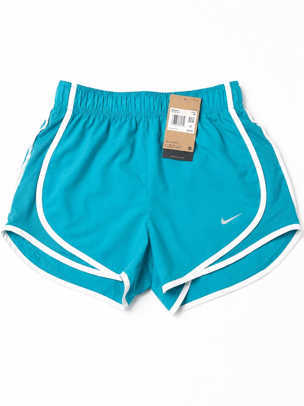 Nike Women's Turquoise Athletic Shorts with White Trim
